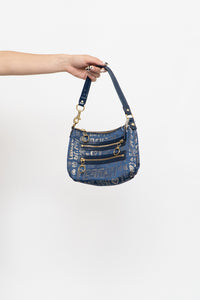 Vintage x COACH Denim & Gold Purse