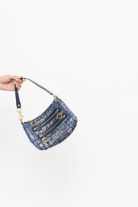 Vintage x COACH Denim & Gold Purse
