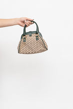 Load image into Gallery viewer, Vintage x GUESS Green, Beige Logo Mini Purse