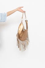 Load image into Gallery viewer, Vintage x Bronze Leather Fringe Purse