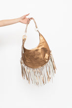 Load image into Gallery viewer, Vintage x Bronze Leather Fringe Purse