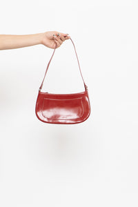 Vintage x Red & White Stitched Faux Leather Purse