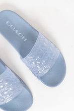 Load image into Gallery viewer, COACH X Pastel Blue Slides (8-9)