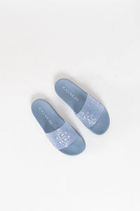 COACH X Pastel Blue Slides (8-9)