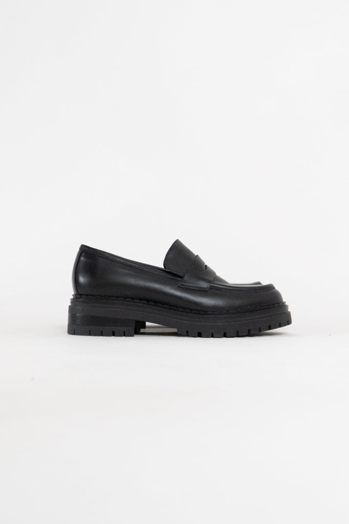GRAVITY POPE x DON DIEGO Made in Italy Black Heeled Loafers (8, 8.5)
