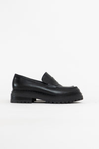 GRAVITY POPE x DON DIEGO Made in Italy Black Heeled Loafers (8, 8.5)