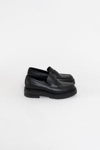 GRAVITY POPE x DON DIEGO Made in Italy Black Heeled Loafers (8, 8.5)