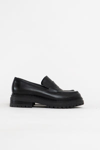 GRAVITY POPE x DON DIEGO Made in Italy Black Heeled Loafers (8, 8.5)