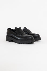GRAVITY POPE x DON DIEGO Made in Italy Black Heeled Loafers (8, 8.5)