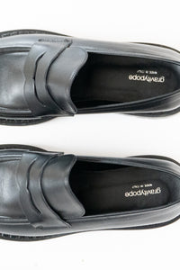 GRAVITY POPE x DON DIEGO Made in Italy Black Heeled Loafers (8, 8.5)