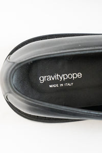 GRAVITY POPE x DON DIEGO Made in Italy Black Heeled Loafers (8, 8.5)