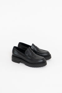 GRAVITY POPE x DON DIEGO Made in Italy Black Heeled Loafers (8, 8.5)