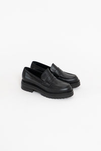 GRAVITY POPE x DON DIEGO Made in Italy Black Heeled Loafers (8, 8.5)