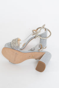 BADGLEY MISCHKA x DEADSTOCK Silver Glitter Heels (6)