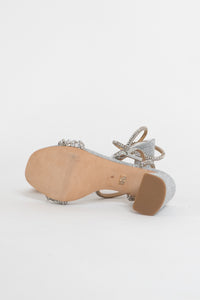 BADGLEY MISCHKA x DEADSTOCK Silver Glitter Heels (6)