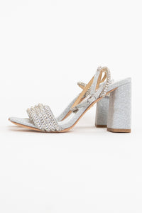 BADGLEY MISCHKA x DEADSTOCK Silver Glitter Heels (6)