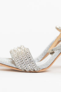 BADGLEY MISCHKA x DEADSTOCK Silver Glitter Heels (6)