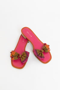 UNISA x DEADSTOCK Pink Striped Fabric Slides (7)