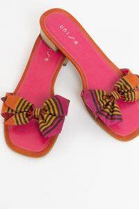 UNISA x DEADSTOCK Pink Striped Fabric Slides (7)