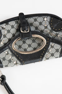 Vintage x Black, Grey Rhinestone Purse