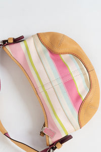 Vintage x COACH Pink Striped Purse