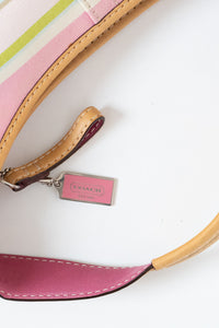Vintage x COACH Pink Striped Purse