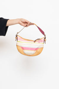 Vintage x COACH Pink Striped Purse