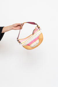 Vintage x COACH Pink Striped Purse
