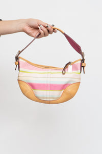 Vintage x COACH Pink Striped Purse