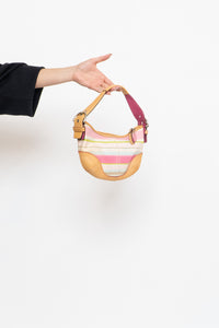 Vintage x COACH Pink Striped Purse