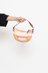Vintage x COACH Pink Striped Purse