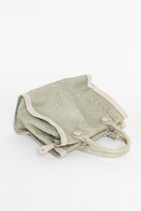 Vintage x Made in Italy x Genuine Leather Croc Handbag