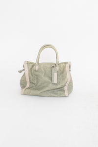 Vintage x Made in Italy x Genuine Leather Croc Handbag