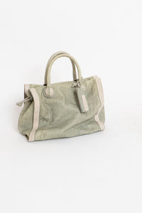 Vintage x Made in Italy x Genuine Leather Croc Handbag