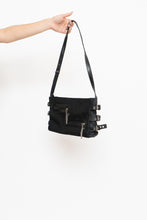 Load image into Gallery viewer, Vintage x Black, Silver Zipper Purse