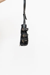 Vintage x Black, Silver Zipper Purse