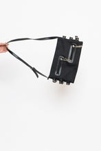 Load image into Gallery viewer, Vintage x Black, Silver Zipper Purse