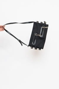 Vintage x Black, Silver Zipper Purse