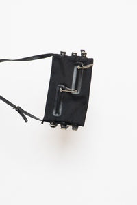Vintage x Black, Silver Zipper Purse