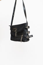 Load image into Gallery viewer, Vintage x Black, Silver Zipper Purse