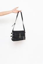 Load image into Gallery viewer, Vintage x Black, Silver Zipper Purse