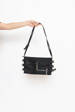 Load image into Gallery viewer, Vintage x Black, Silver Zipper Purse