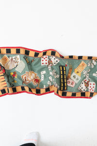 Vintage x OSCAR DE LA RENTA STUDIO Poker Silk Scarf