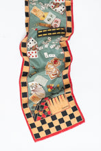 Load image into Gallery viewer, Vintage x OSCAR DE LA RENTA STUDIO Poker Silk Scarf