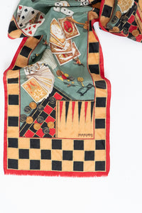 Vintage x OSCAR DE LA RENTA STUDIO Poker Silk Scarf