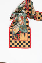 Load image into Gallery viewer, Vintage x OSCAR DE LA RENTA STUDIO Poker Silk Scarf