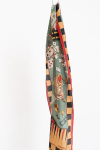 Vintage x OSCAR DE LA RENTA STUDIO Poker Silk Scarf