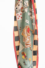 Load image into Gallery viewer, Vintage x OSCAR DE LA RENTA STUDIO Poker Silk Scarf