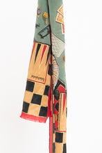 Load image into Gallery viewer, Vintage x OSCAR DE LA RENTA STUDIO Poker Silk Scarf