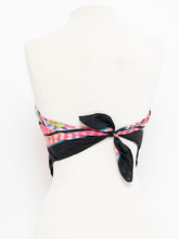 Load image into Gallery viewer, Vintage x Pink Patterned Silk-feel Scarf